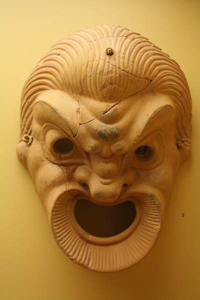 Greek Terracotta Comedy Mask (by Mark Cartwright, CC BY-NC-SA)