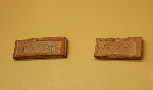 Greek Clay Passport Tokens