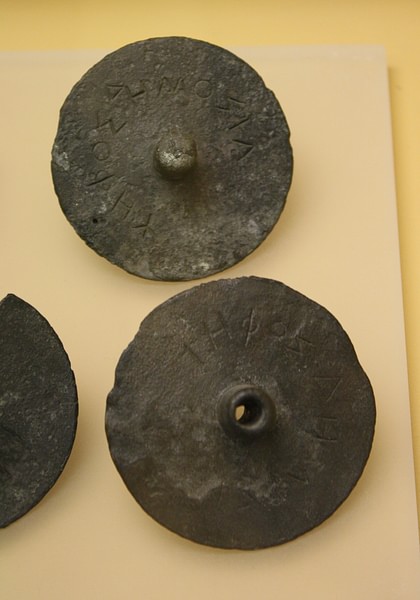 Greek Bronze Ballot Disks