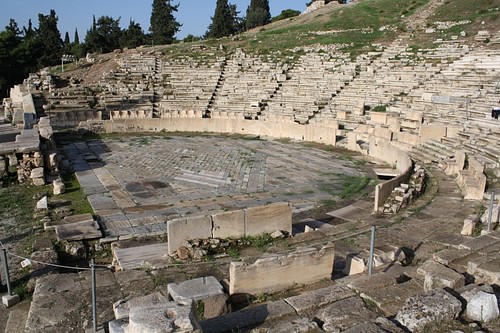 greek theater evolved out of