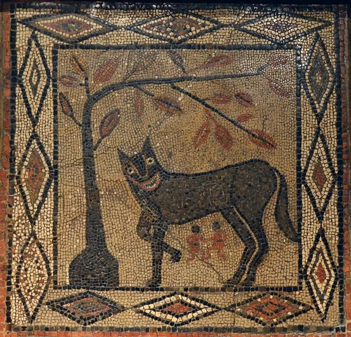 She-wolf mosaic