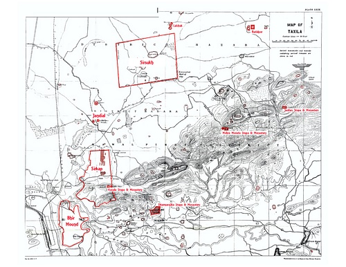 Map of Taxila