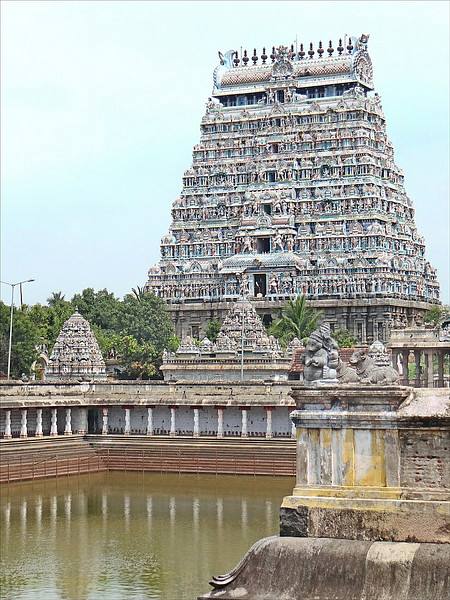 Gopura & Nataraja Temple, Chidambaram (by Jean-Pierre Dalbera, CC BY)