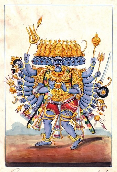 Ravana the Demon King (by Henryart, Public Domain)