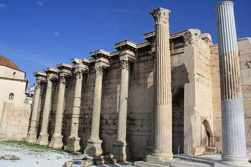 Atina ve Tarihi 11 Mitolojiler.com Facade, Library of Hadrian, Athens