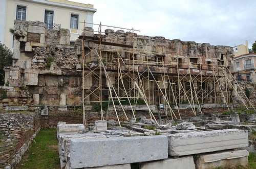 Library of Hadrian, East Wall