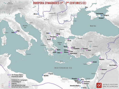 Map of Ancient Synagogues