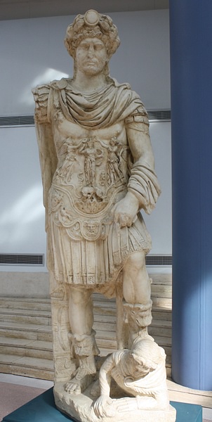 Hadrian in Military Armour