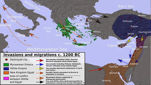 Bronze Age Mediterranean Invasions & Migrations (by Alexikoua, CC BY-SA)