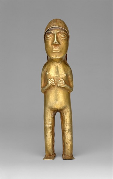 Inca Gold Female Figurine (by Metropolitan Museum of Art, N.Y., Copyright)