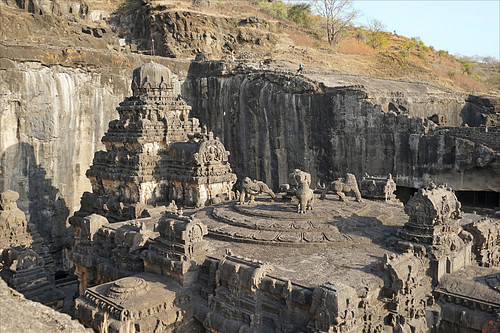 Roof of Kailasa Temple, Ellora