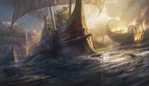 Greek Trireme [Artist's Impression] (by The Creative Assembly, Copyright)