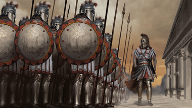 Greek Hoplites [Artist's Impression] (by The Creative Assembly, Copyright)