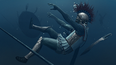 Greek Hoplite Drowning (by The Creative Assembly, Copyright)