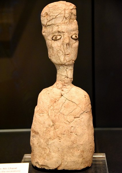 Lime Plaster Statue from Ain Al-Ghazal