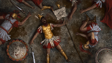 Fallen Greek Hoplite (by The Creative Assembly, Copyright)