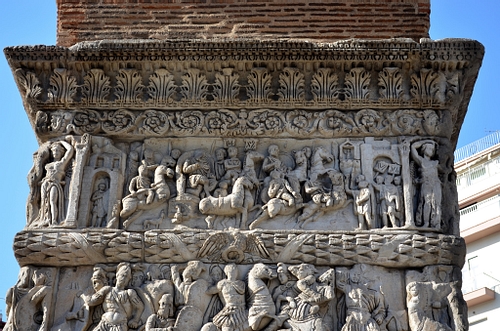 Selanik 7 Mitolojiler.com Relief Scenes, Arch of Galerius, Thessalonica