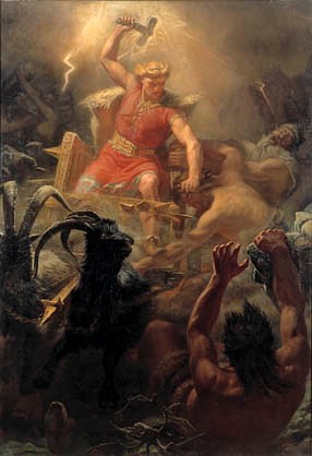 Thor Battling Giants