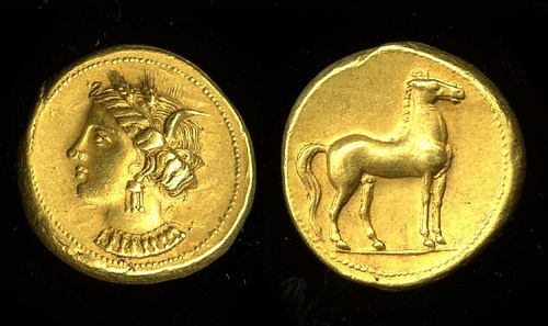 Tanit, Carthaginian Electrum Coin