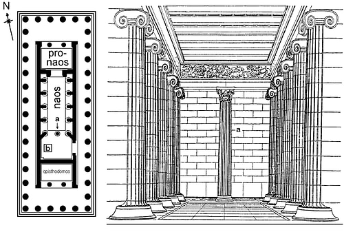 Plan, Temple of Apollo, Bassae