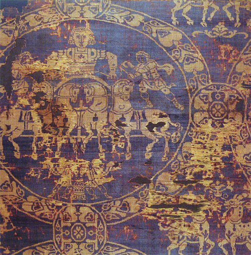 Tyrian Purple Shroud of Charlemagne (by Unknown Artist, Public Domain)