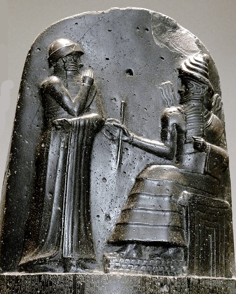 Hammurabi and Shamash (by Mbzt, CC BY-SA)