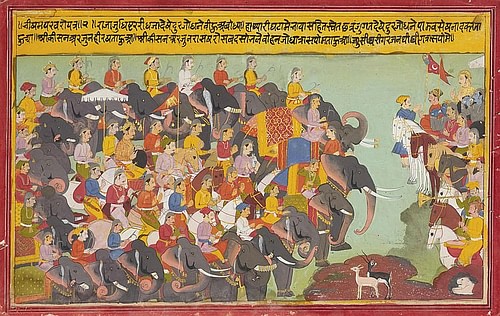 The Kurukshetra War (by Unknown Artist, Public Domain)