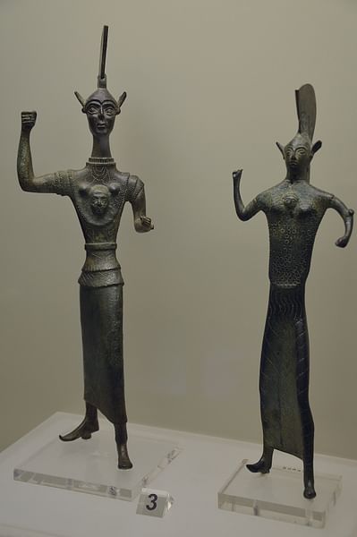 Etruscan Votive Statuettes of Menerva (Athena)