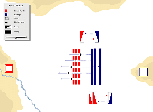 The Battle of Zama - Elephant Charge