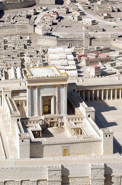Model of Herod's Renovation of the Temple of Jerusalem (by Berthold Werner, Public Domain)