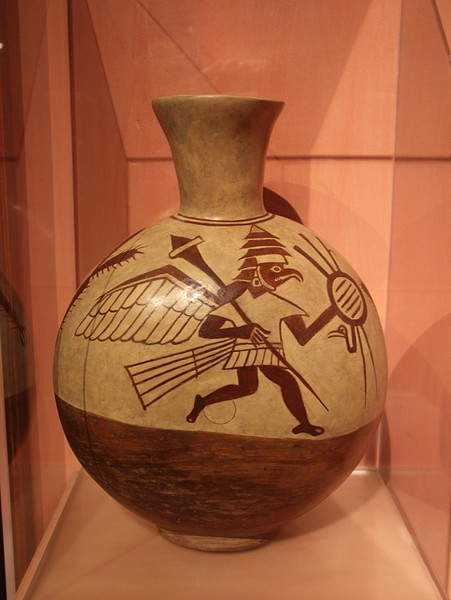 Moche Vessel Depicting Bird Warriors