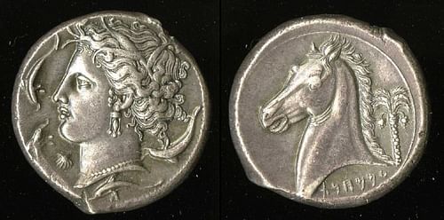 Carthaginian Silver Tetradrachm (by British Museum, Copyright)