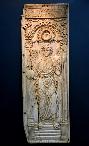 Byzantine Ivory Diptych Panel