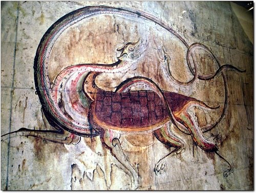 Tortoise & Snake Mural, Goguryeo Tomb (by ddol-mang, CC BY-SA)