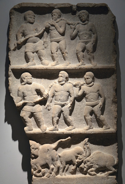 Roman Slaves Relief Slab