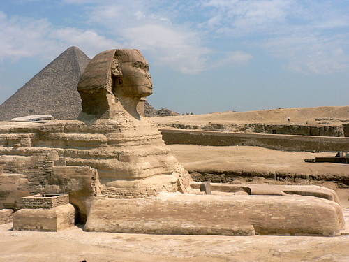 Great Sphinx, Giza (by eviljohnius, CC BY)