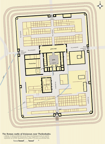 Plan of a  Typical Roman Fort