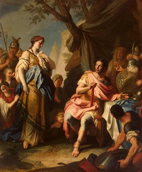 Alexander The Great and Roxane (by Pietro Antonio Rotari, Public Domain)
