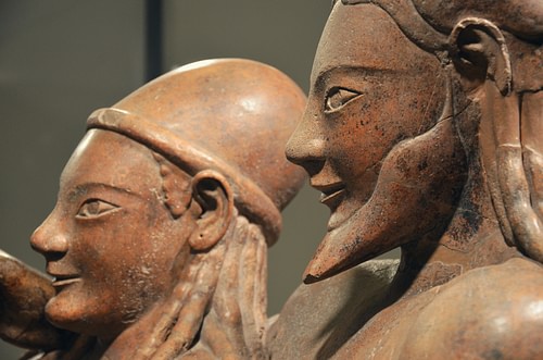 Etruscan Sarcophagus of the Spouses (detail) (by Carole Raddato, CC BY-NC-SA)