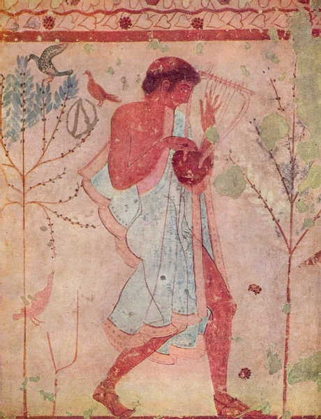 Musician, Tomb of the Triclinium, Tarquinia