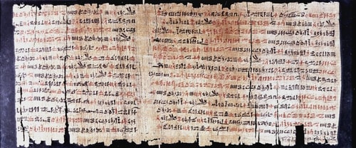 Antik Mısır'da Büyü 7 Mitolojiler.com Papyrus Chester Beatty VI