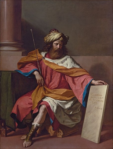 King David Writing Psalms