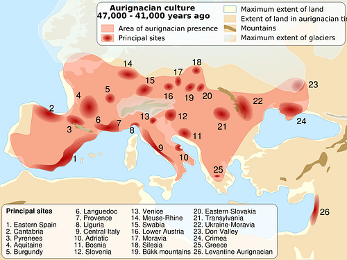 Aurignacian Sites