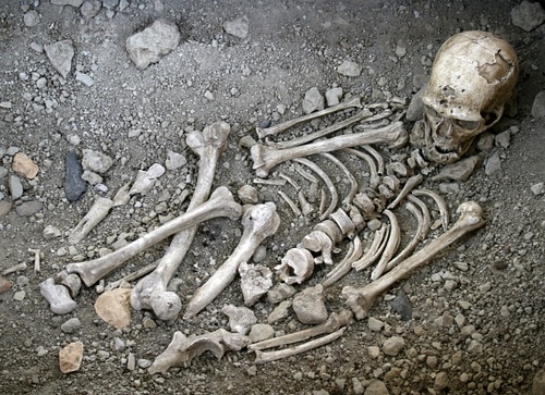 Neanderthal Burial, La Chapelle-aux-Saints (reconstruction)