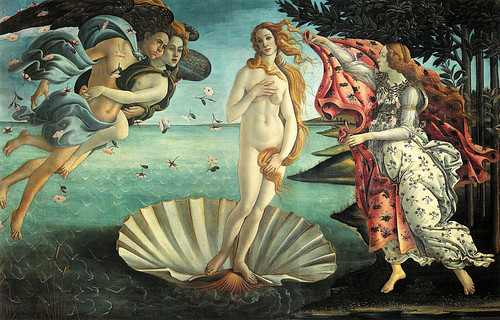 The Birth of Venus by Botticelli (by Sandro Botticelli, CC BY-SA)
