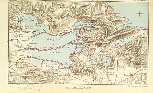 Pausanias' Description of Greece Map