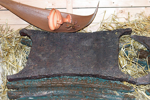 Lingote de cobre 'couro de boi', naufrágio de Uluburun