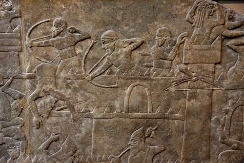 Assyrian Army Assaulting a City