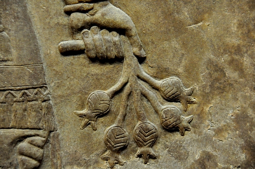 Flowering Branch Held by an Apkallu, Panel 2