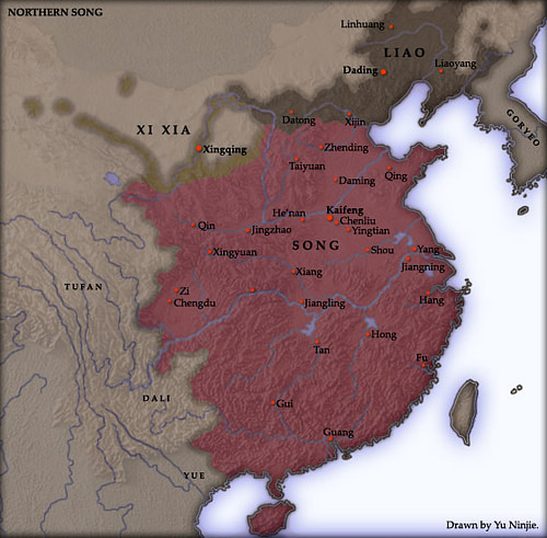 Northern Song Dynasty Map